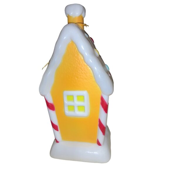 Holiday Time Lighted Gingerbread House  Table Top Blow Mold Christmas Decor - Picture 6 of 12